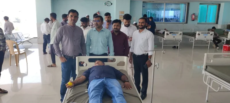 सेवा संकल्प अभियान अंतर्गत सांवरिया सुपर स्पेशियलिटी हॉस्पिटल, ़ बड़वानी में रक्तदान शिविर का आयोजन